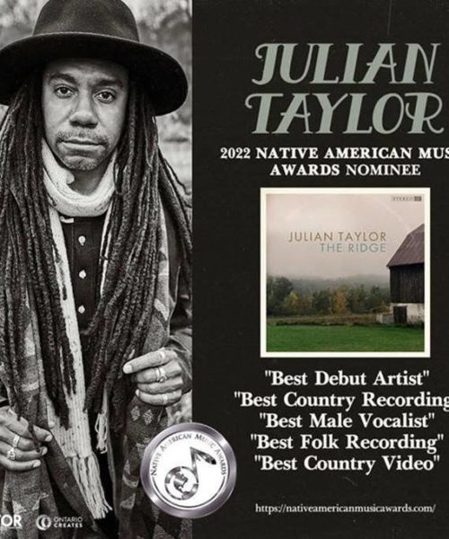 Julian Taylor Nominated For Five 2022 Native American Music Awards!