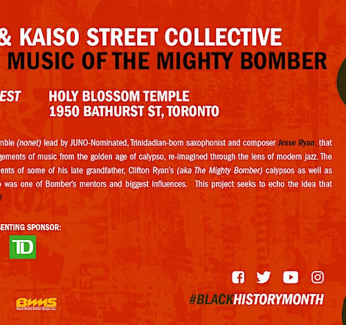 Jesse Ryan’s Kaiso Street Collective Celebrates Black History Month Premiering Music Of The Mighty Bomber