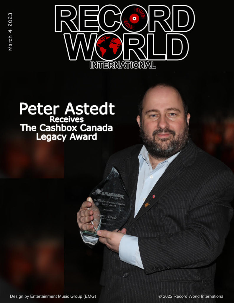 Peter Astedt  Receives The Cashbox Canada Legacy Award