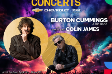 Just Announced: Burton Cummings and his Band with special guest Colin James to play PNE