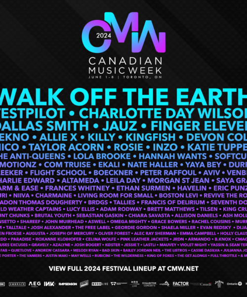 CANADIAN MUSIC WEEK ANNOUNCES LINEUP PROGRAMMING FOR 2024 