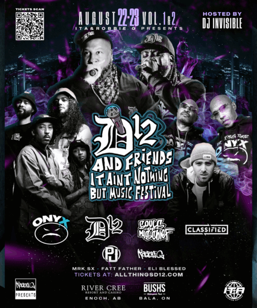 D12 & Friends Bring Legendary Hip-Hop To Canada This August With “It Ain’t Nothing But Music Festival”