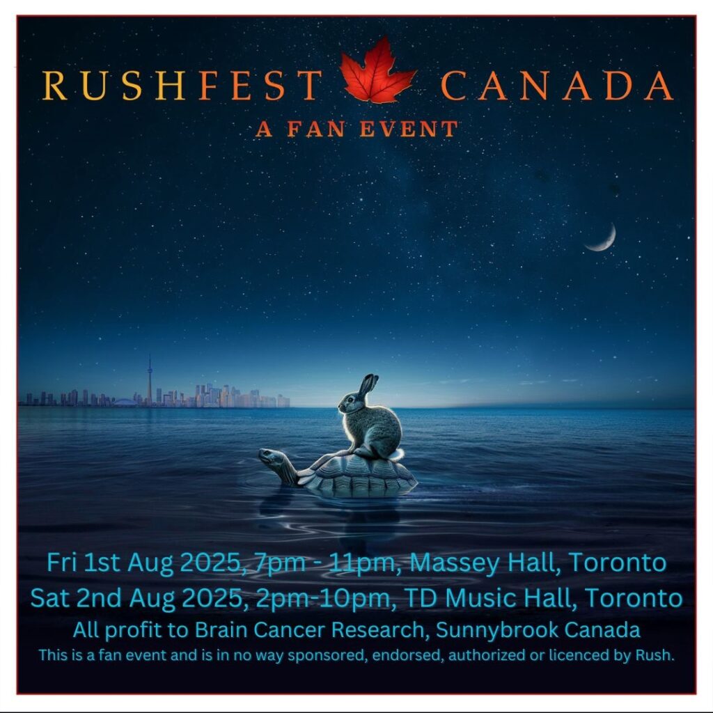 RUSHfest Canada 2025 Celebrates 10 Years Since Rush’s Final Concert with Two-Day Fan Festival at Massey Hall and TD Music Hall