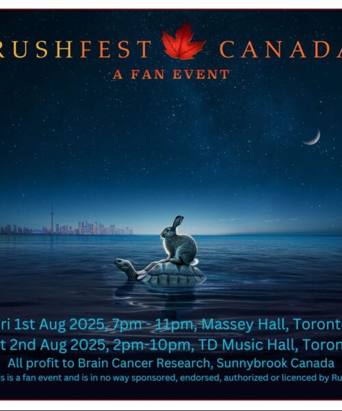 RUSHfest Canada 2025 Celebrates 10 Years Since Rush’s Final Concert with Two-Day Fan Festival at Massey Hall and TD Music Hall