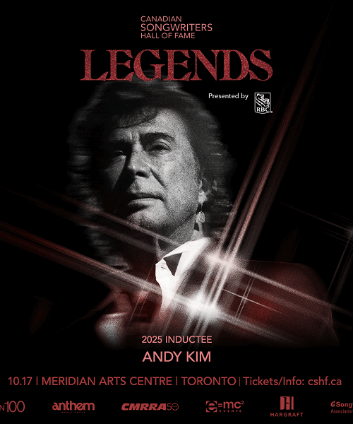 Legendary Songwriter Andy Kim to be Inducted into the Canadian Songwriters Hall of Fame