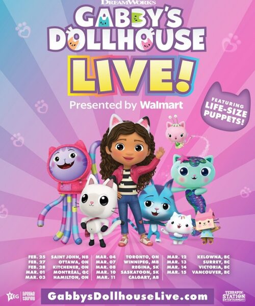 GABBY’S DOLLHOUSE LIVE! PRESENTED BY WALMART ADDS 14 CANADIAN SHOWS